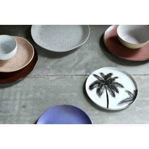 HKliving HKliving Bold & Basic Ceramics: lila Seitenplatte