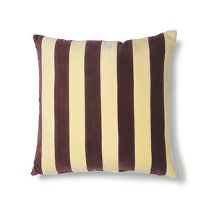 HKliving HKliving striped cushion velvet yellow/purple (50x50)