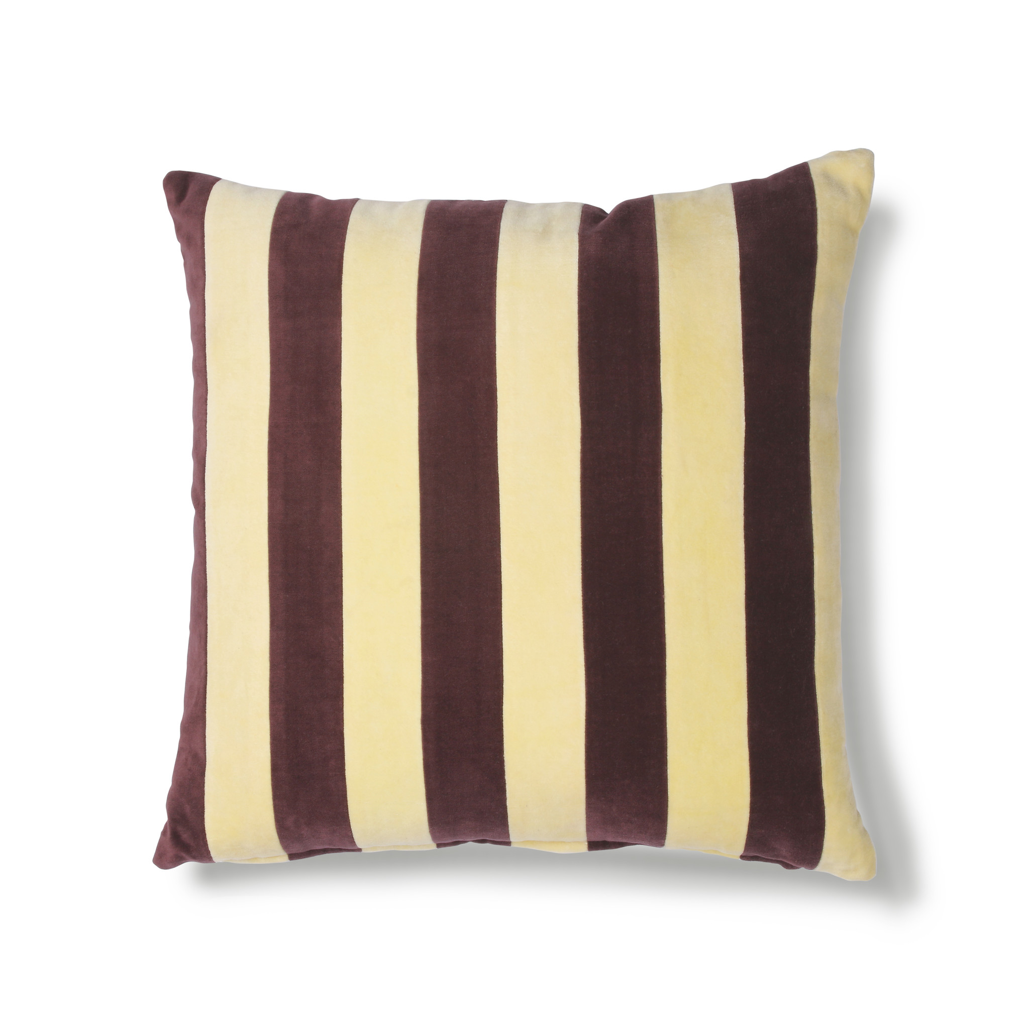 HKliving striped cushion velvet yellow/purple (50x50) Orangehaus