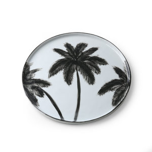 HKliving HKliving Dinnerplate Bold & Basic ceramic palms