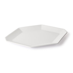 HKliving HKliving Athena ceramics: octagonal side plate white matt