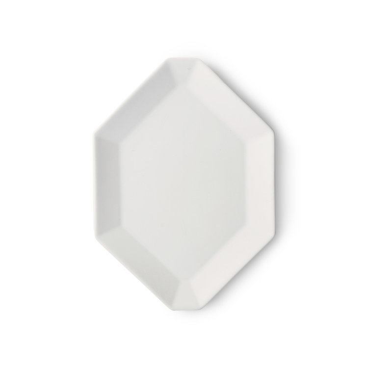 HKliving HKliving Athena ceramics: octagonal side plate white matt