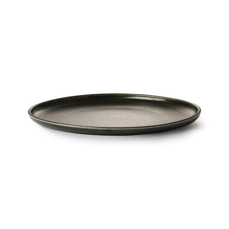 HKliving HKliving Kyoto ceramics: rustic dinner plate black