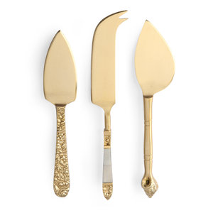 HKliving Käsemesser Gold 3er Set HKliving Käsemesser Gold 3er Set
