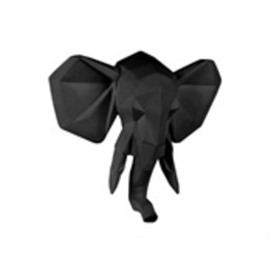 Present Time Presenttime muurhanger origami olifant mat zwart