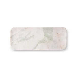 HKliving Tablett weiß / grün / rosa Marmor