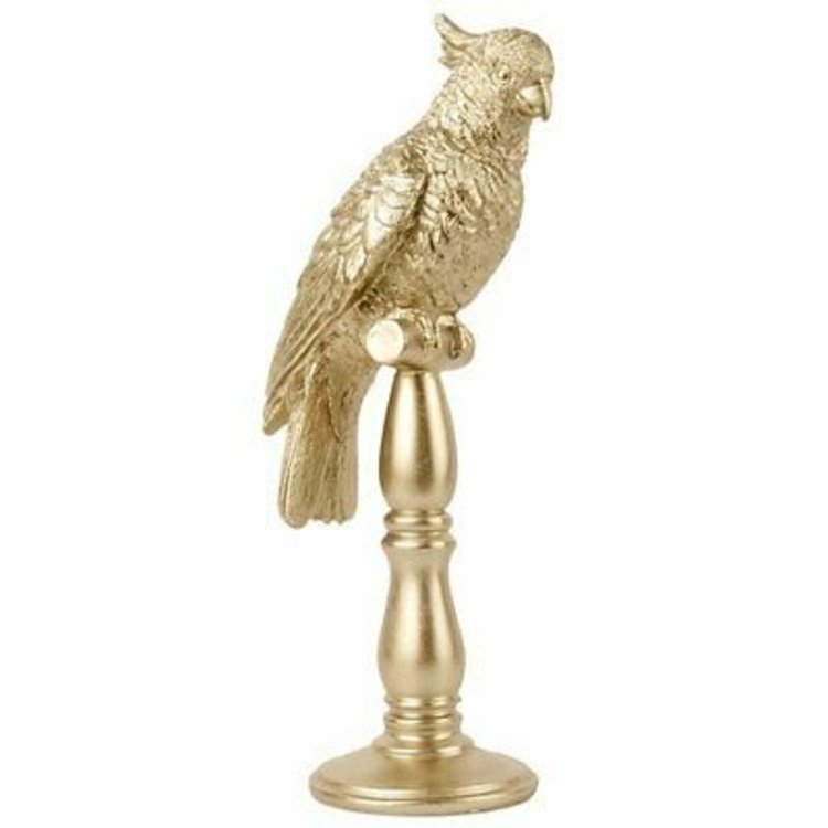 Present Time Decoratieve object Cockatoo in Goud Design