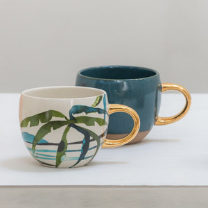 Urban Nature Culture cup reactive glaze legion blue