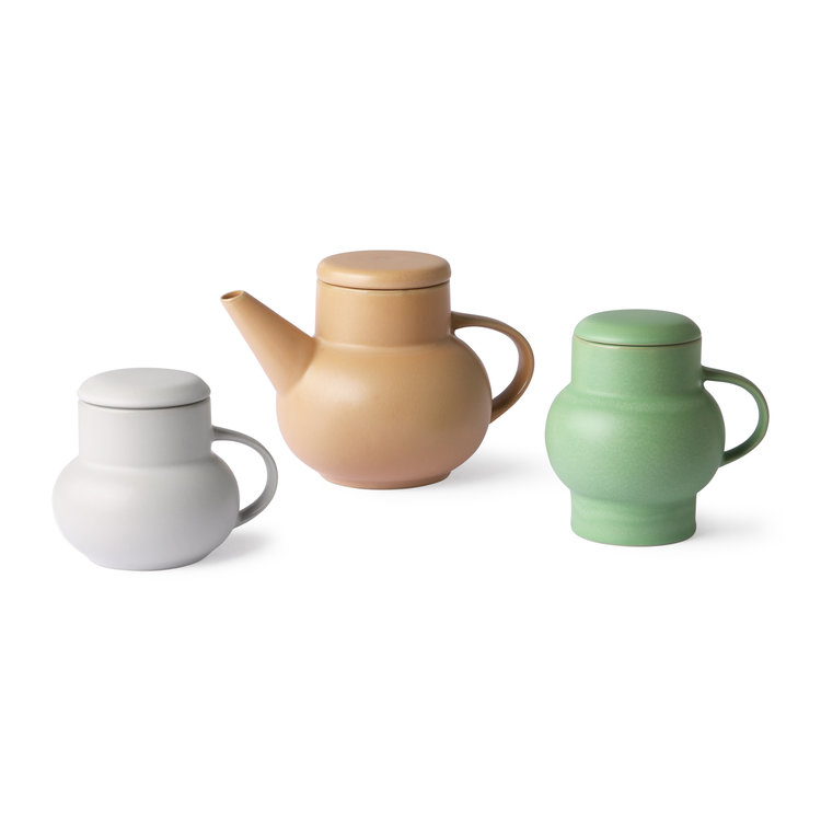 HKliving HKliving ceramic bubble tea pot sand