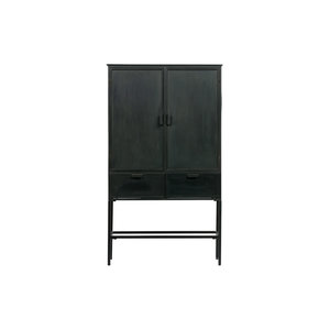 WOOOD Wish 2-door wardrobe metal black