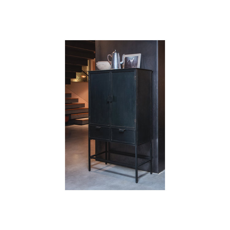 WOOOD WOOOD Wish 2-door cupboard metal black