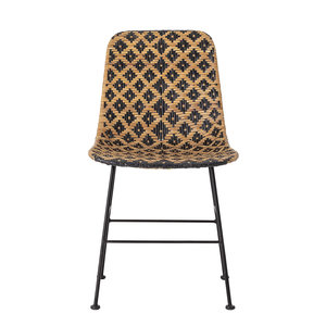 Dutch Home Designs Bloomingville Kitty rattan dining room chair - black