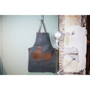 Brût Home Industrials Schort leder blauw/bruin Brût Home Industrials Schort leder blauw/bruin