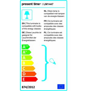 Leitmotiv Leitmotiv Vloerlamp Houtachtig metaal zwart