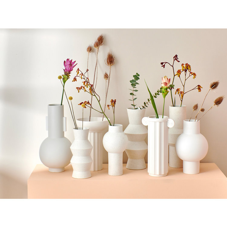 HKliving HKliving Vase speckled clay angular M