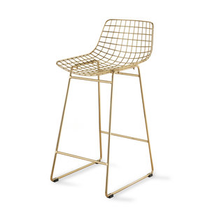 HKliving HKliving bar stool wire steel brass or silver