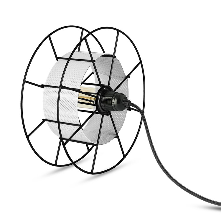 TOLHUIJS Tolhuijs SPOOL Vloer  Lamp Black