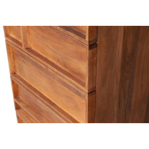 WOOOD WOOOD Forrest 5-ladenkast mango hout naturel