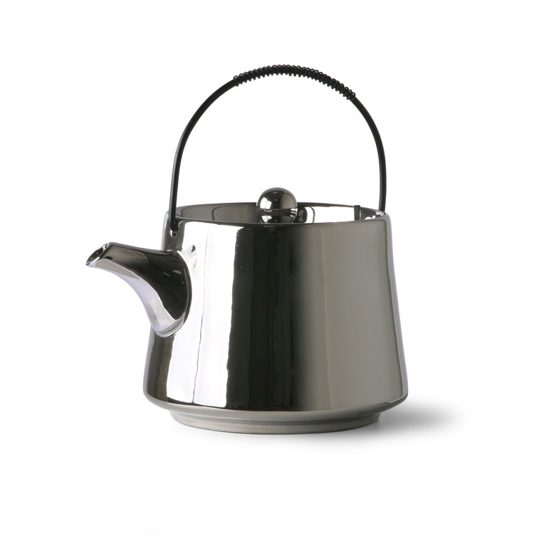 HKliving HKliving Theepot Bold & Basic keramiek goud of zilver