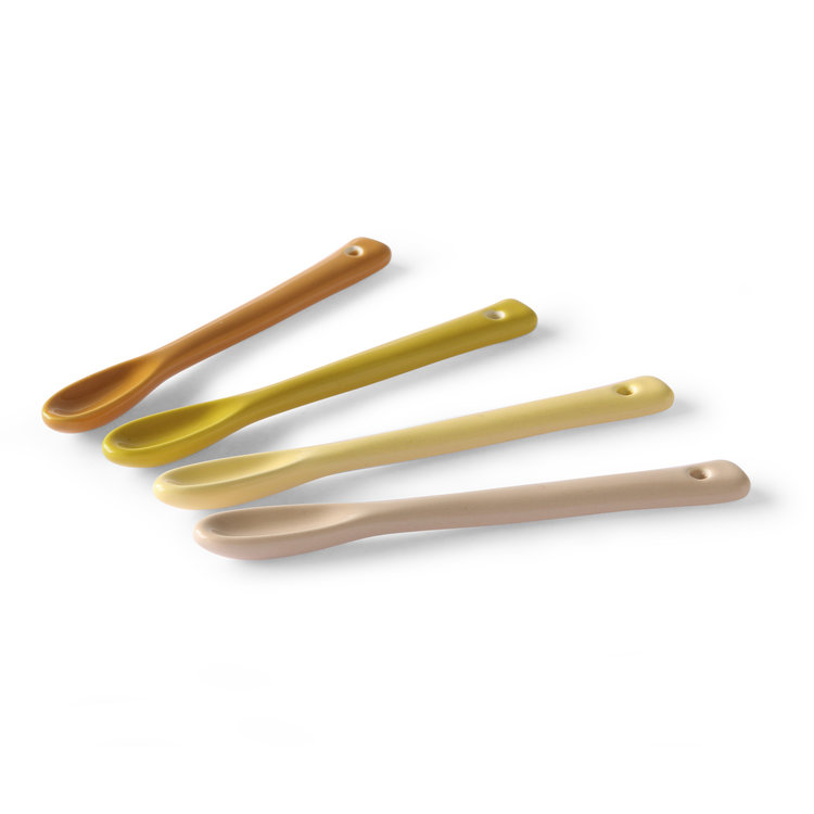 HKliving HKliving bold & basic ceramic: teaspoons (set of 4)