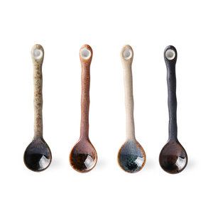 HKliving HKliving Teaspoons Ceramic Japanese set of 4