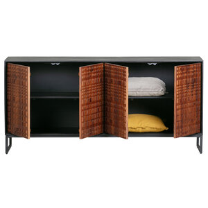 BePureHome BePureHome Nuts TV furniture mango wood walnut / black - Copy