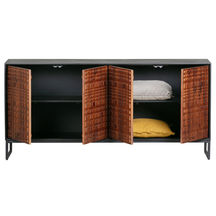 BePureHome BePureHome Nuts TV furniture mango wood walnut / black - Copy