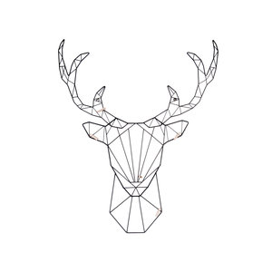 Present Time Present-time memo rack LINEA deer