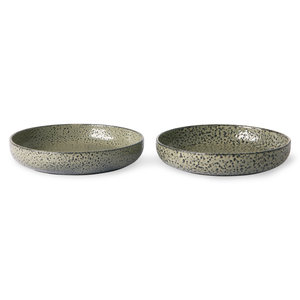 HKliving HKliving Gradient Keramik tiefe Platten ø 21,5 cm  - 2er-Set