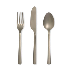 HKliving Matte metal cutlery - (set of 3)