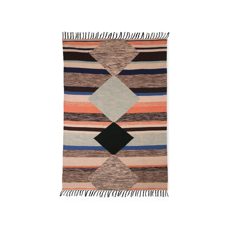 HKliving HKliving hand woven carpet indoor / outdoor multicolur (120x180)