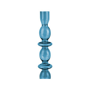 Present Time Present Time candlestick glass art bubbles BLUE