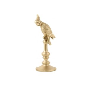 Present Time Presenttime Statue statue statuette cockatoo in gold color