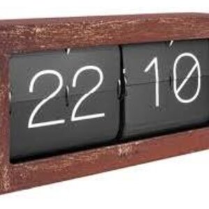 Karlsson Karlsson Clock Flip boxed XL Black or Rust brown