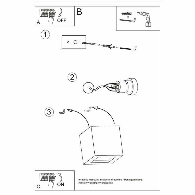 Sollux Lighting Wandlamp keramiek LEO