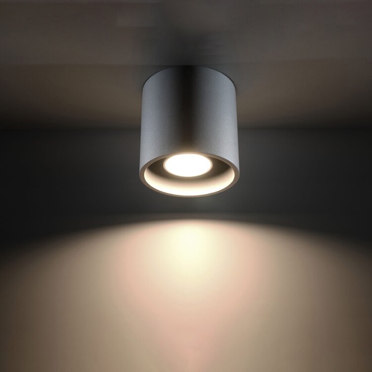 Sollux Lighting Plafondlamp ORBIS 1 grijs