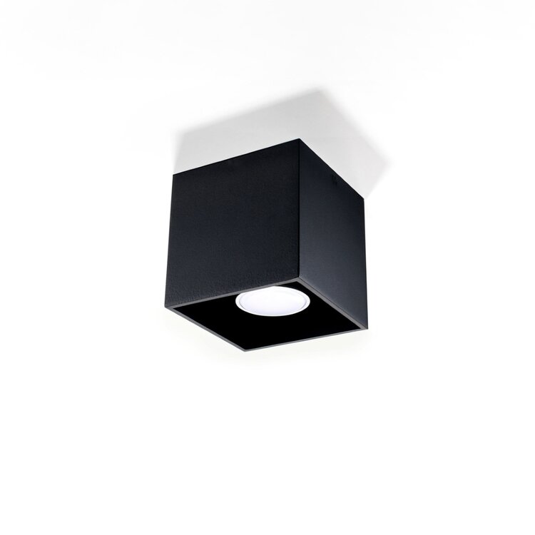 Sollux Lighting Deckenleuchte QUAD 1 schwarz