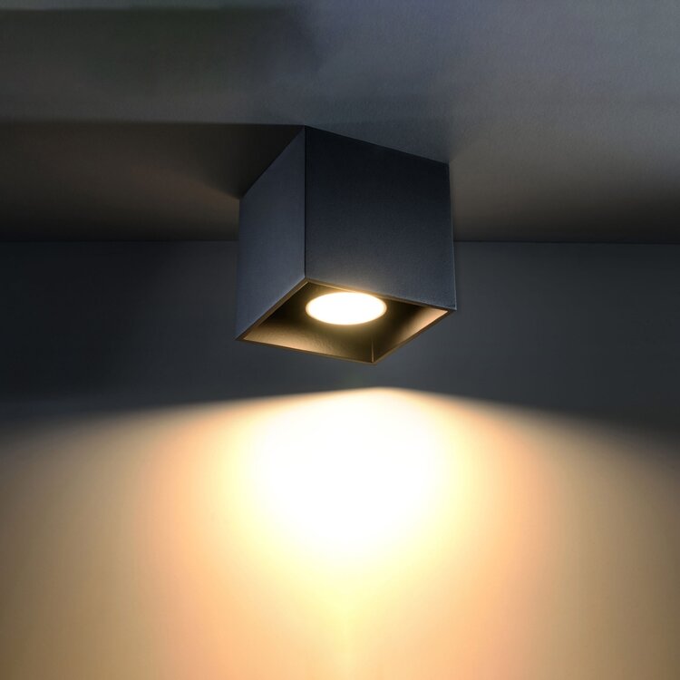 Sollux Lighting Plafondlamp QUAD 1 zwart