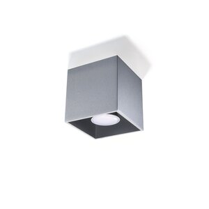 Sollux Lighting Deckenleuchte QUAD 1 grau