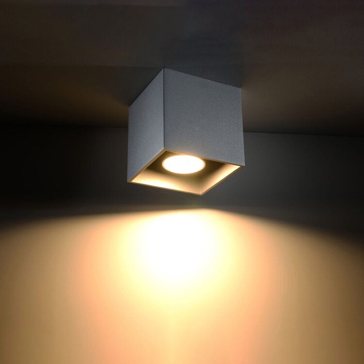 Sollux Lighting Ceiling lamp QUAD 1 grey