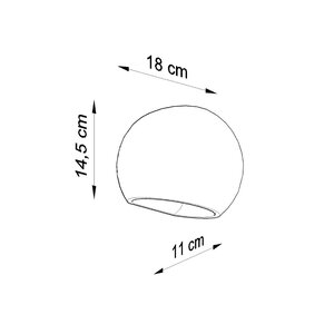 Sollux Lighting Wandleuchte Keramik GLOBE