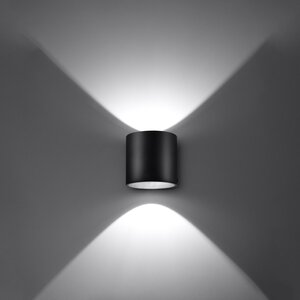Sollux Lighting Wandlamp ORBIS 1 zwart