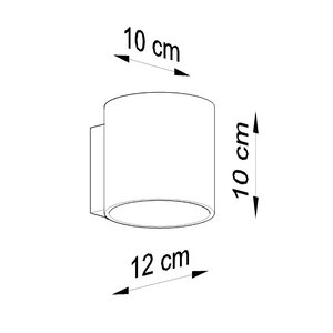 Sollux Lighting Wandlamp ORBIS 1 zwart