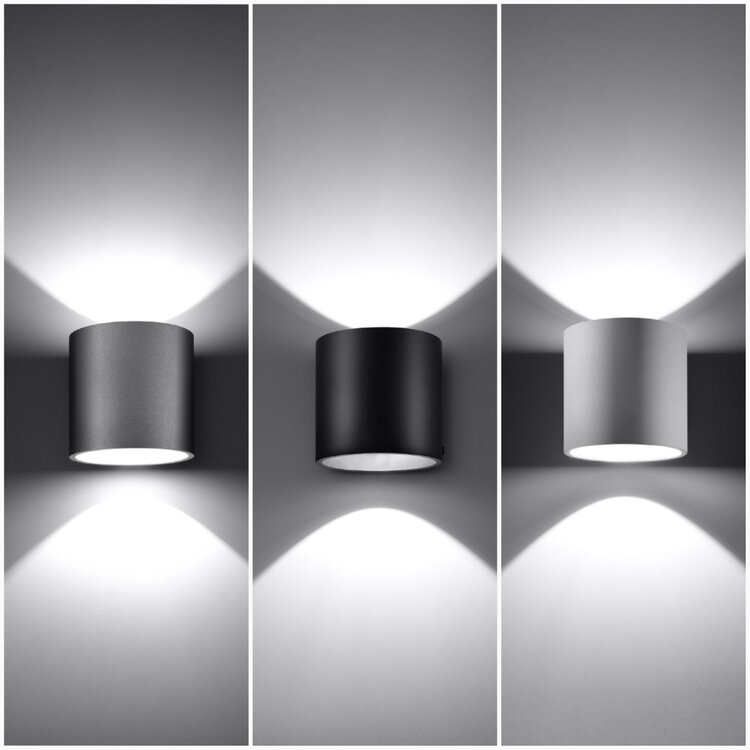 Sollux Lighting Wall lamp ORBIS 1 grey