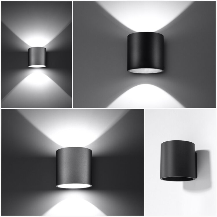 Sollux Lighting Wall lamp ORBIS 1 grey