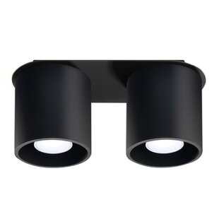 Sollux Lighting Ceiling lamp ORBIS 2 black