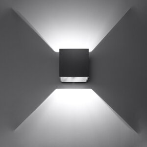 Sollux Lighting Wall lamp QUAD 1 black