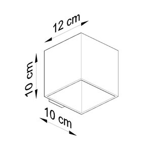 Sollux Lighting Wandlamp QUAD 1 grijs