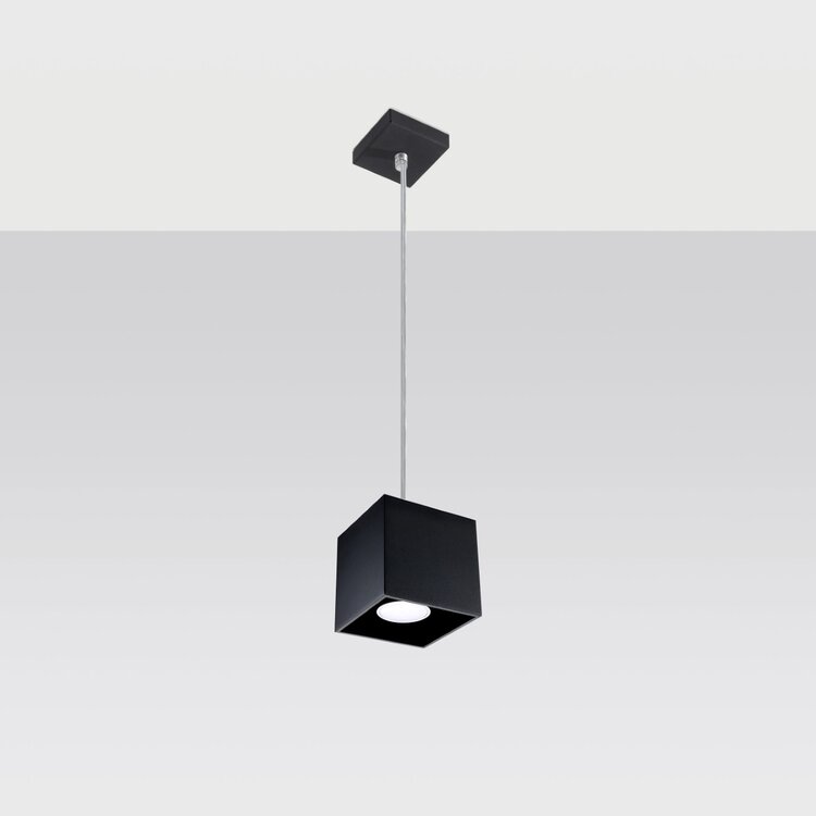 Sollux Lighting Hanglamp QUAD 1 zwart