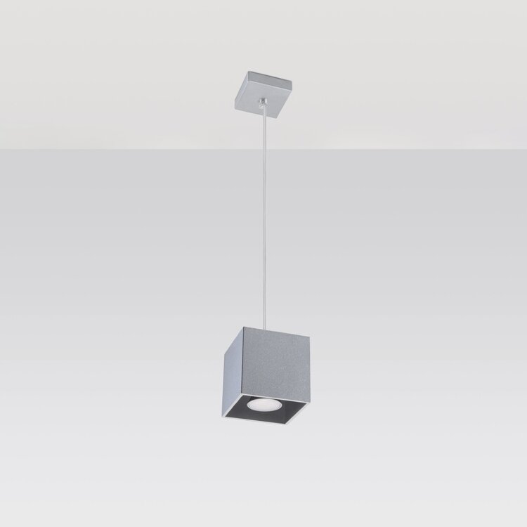 Sollux Lighting Pendant lamp QUAD 1 grey